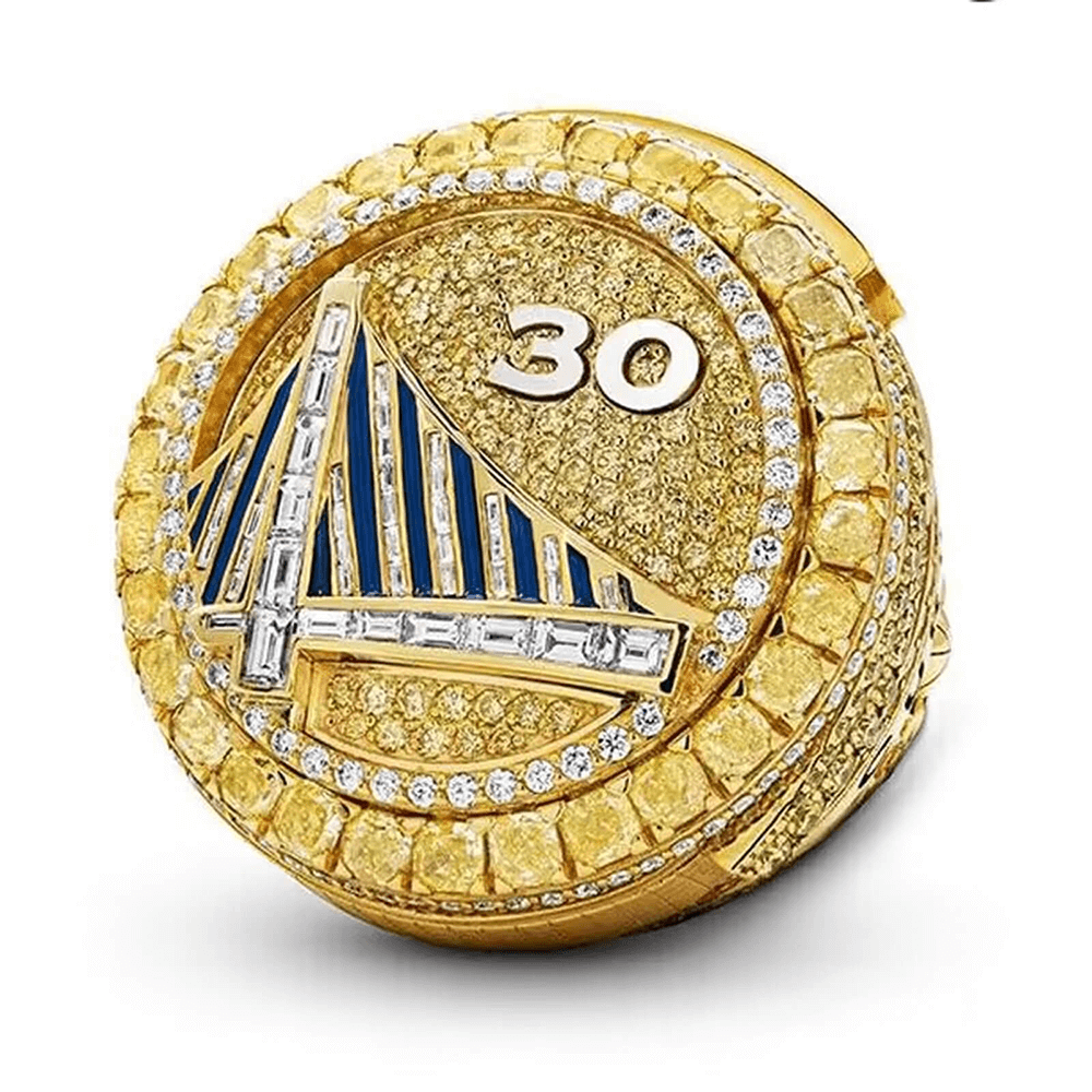 2022 Golden State Warriors Championship Ring,With Wooden Display Box