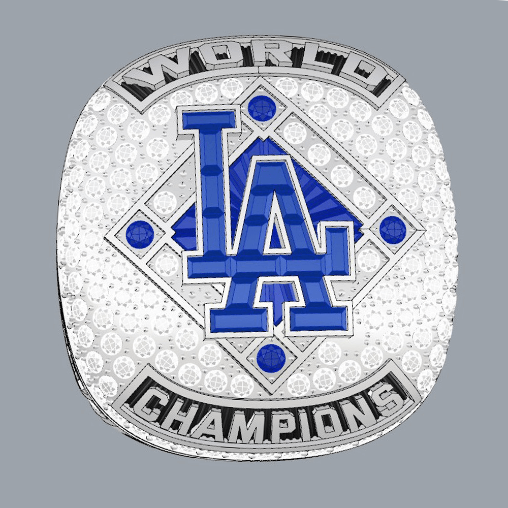 2025 Los Angeles Dodgers MLB World Series Championship Ring,With Wooden Display Box