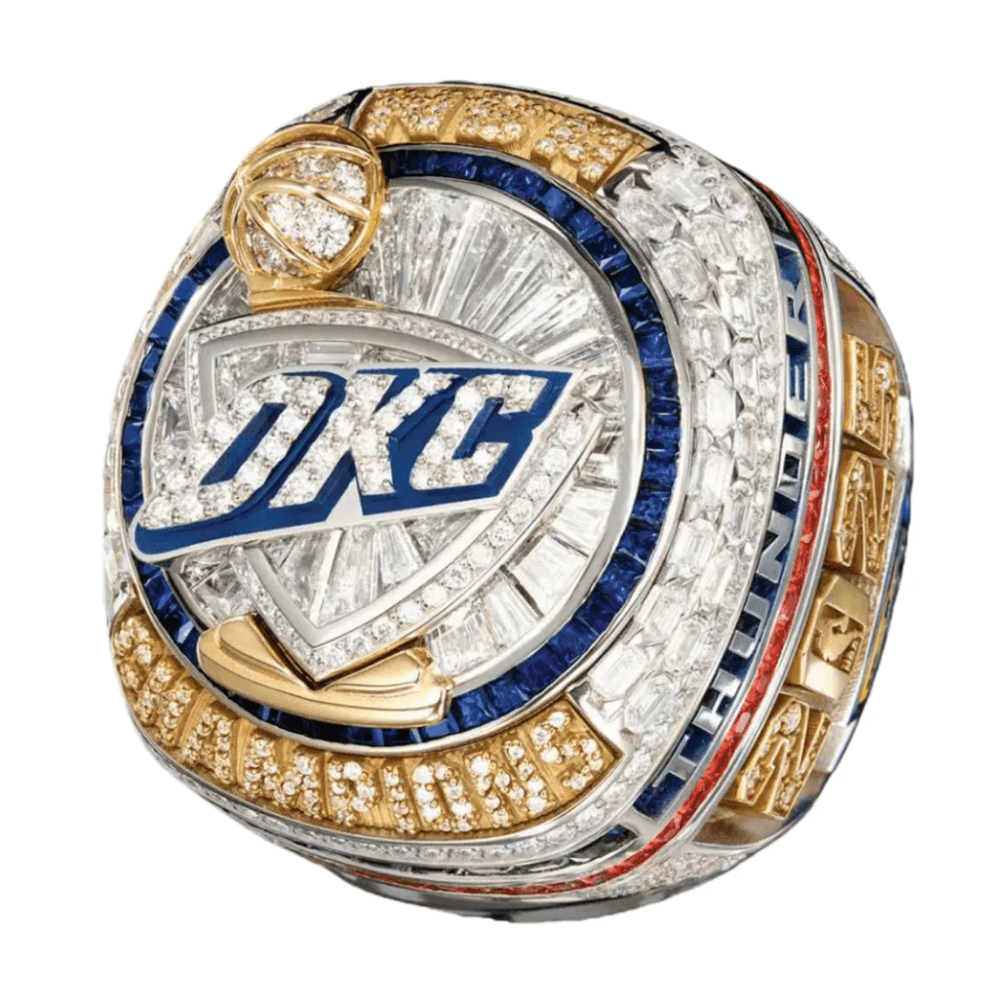 2025 Oklahoma City Thunder Championship Ring,With Wooden Display Box(Official Version)