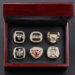Chicago Bulls Championship Ring Set,With Wooden Display Box