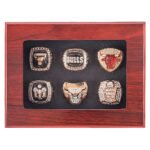 Chicago Bulls Championship Ring Set,With Wooden Display Box